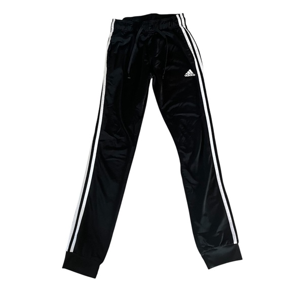 Adidas Black Striped Training Pants/Joggers | Size XS - Picture 2 of 8